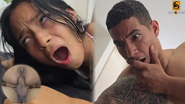 I fuck my lover &mdash;  he slips and forces it up my ass🍑