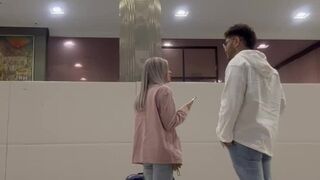 Sexy strangers gone wild on airport security scan, till climax🚀