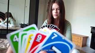 Your buddy gets destroyed in freaky strip game action, losing control, giving in