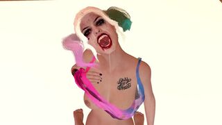 Harley Quinn begs for cum-soaked face-fucking in dirty, depraved JOI sesh