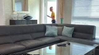 hot sister seduces big brother for secret🤫 cumshot blowjob