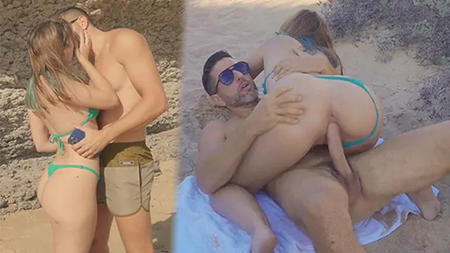 Hot White Portuguese Babe Gets Picked Up at the Beach