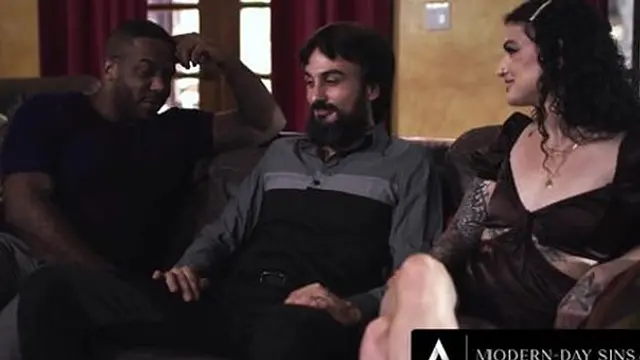 MODERN-DAY SINS - Interracial Swingers Convince Married Friend To Cheat In Bisexual Threesome!
