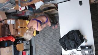Teen shopliftings - Blonde thief Emma Hixx gets fucked and cum soaked by guard