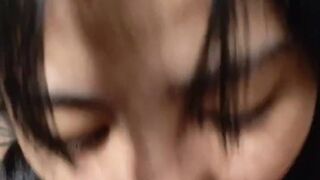 Asian woman shoots loads repeatedly