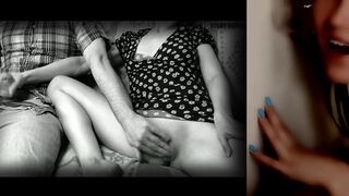 Neghbor girl mutual masturbation with her stepbrother - listening to roomate sex sounds