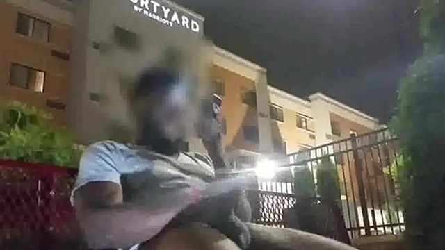 Caught Stroking This Pretty Dick In Front Of The Courtyard Hotel