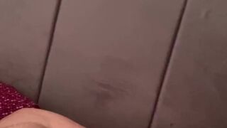 Daddy saw today the stepdaughter naked by mistake and got horny  Creampie —  huge cumshot in bed