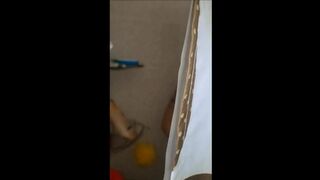 Granny Shower Water Masturbating Hard Orgasm