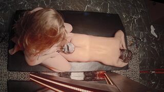 Curvy Pale Redhead Milf Full-Body Oil Massage and Thick Juicy Thighs Thighjob Cum - Ginger Ale