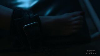 Bound orgasm - Dyanna - Marcus - On the bed at night - Hitachi - Bondage