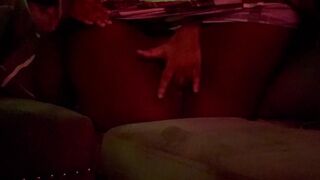 FINGERED MY WET PUSSY ON THE SOFA