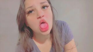 Joi Guided Handjob! Naughty brunette asks for milk