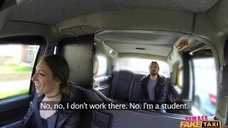 MILF Taxi Driver give a Male Student a Ride of his Life - Female Fake Taxi