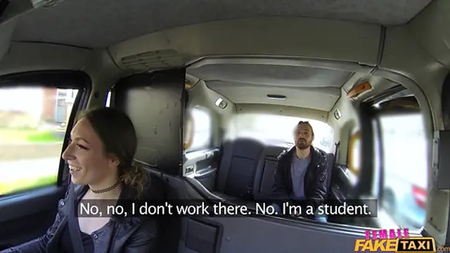 MILF Taxi Driver give a Male Student a Ride of his Life - Female Fake Taxi