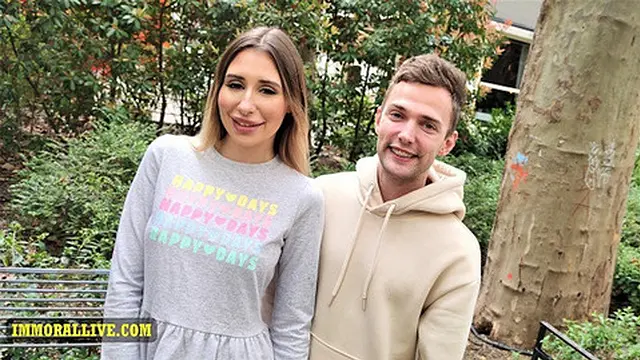 Teen with natural tits pleases hunk during frat pledge &mdash;  immoral  4K