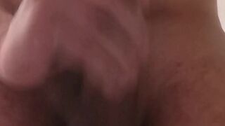 Jerkin off in the shower and accidentally pissing on my phone  Slow motion cumshot