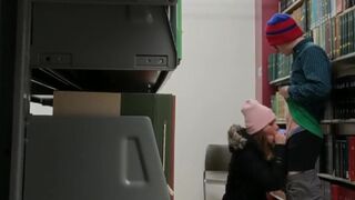 University of RI Public Library Blowjob!