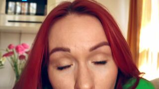 Step sister gives divine morning blowjob