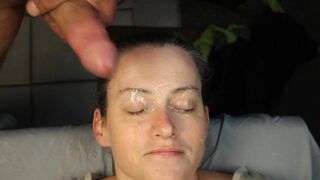 Huge cum blast in my fucking face