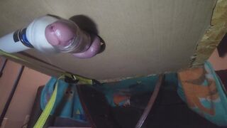 Huge Orgasm from Hitachi Wand with Milking Table