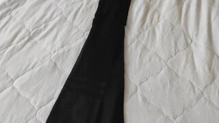I played and ruined girlfriend's new pantyhose/tights