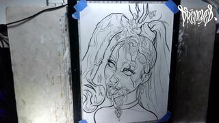 Drawing "Grand Sundae" Celebrity Facial Fantasy