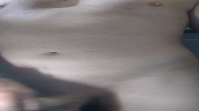 Cowboy baby's thick stiff dick solo jerk-off session