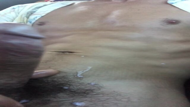 Sultry Guy with Enormous Dick Masturbates POV Style