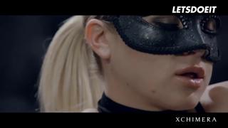 Blonde Seductress Sucks Cock🍆 Under Anonymous Facemask, Fucks Like an Animal - LETSDOEIT