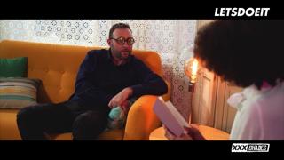 Black Beauty Luna Corazon Tempted Into Hot Interracial Sex with Partner - LETSDOEIT