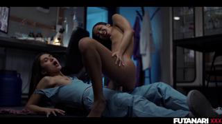 Transgender Lia gets pounded by Jadilica, massive cumshot ensues