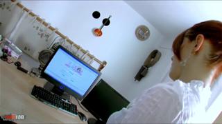 Blonde bombshell Dixie Valens rips off skirt, gets drilled by Terry's monster cock🌭 at the office