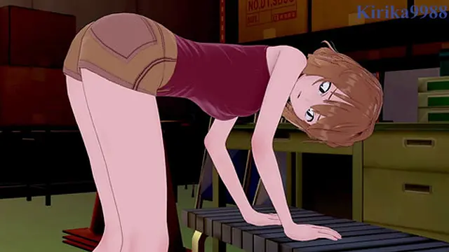 AI Haibara and I engage in heated passion within the storage room  - Detective Conan Hentai