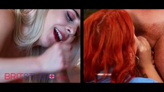 UK Blowjobs Galore - Jasmine Fucks Ellie's Face Off!
