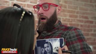 'Fucked in both worlds': 'Cyborg celebrity' gets ravaged in a steamy cyber-mmf foursome'