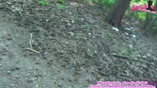 Raw, German teenager's outdoor fuckfest yields explosive cum