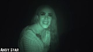 German teenage girl guzzles cum under the night
