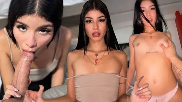 Intense action with a young Colombian beauty!