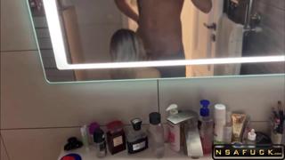 Unleashing Lustful Frenzy Deep Throating in the Shower🚿