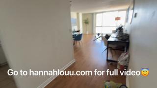 Blowing Mom's Back Out after Sniffing Whipped Cream and Orgasmic Grunts