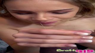Scarlett's succulent step-sucking sessions satisfy stepbro's savage sexual starvation