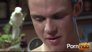 Two dudes gettin' their jizz on, snowed-in with raw cocks