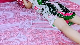 Teen babe gets lonely in room then ravished by horny🥵 young lad